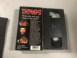 Things VHS Rare Sov Shot On Video 90s Horror Insanity Release Htf 2
