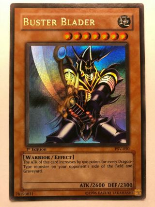 Yugioh Buster Blader Psv - 050 Ultra Rare 1st Edition Lightly Played