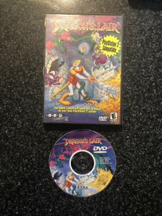 Dragons Lair (dvd,  1998,  Dvd - Video) Rare Oop Interactive Game Dvd Ps2