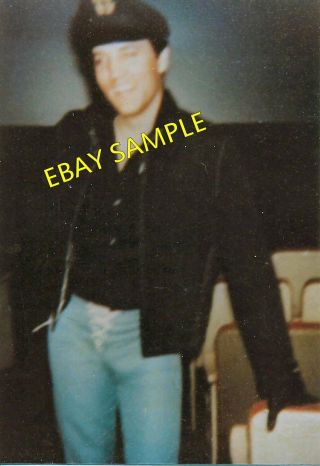 Vintage Elvis Candid Photo Memphian Theatre Marlon Brando Hat 1962 Rare