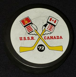 1972 - Canada Vs Russia Series - Rare General Tire - Souvenir Hockey Puck