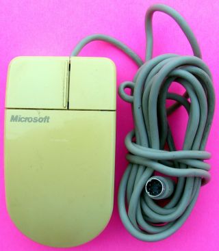 Vintage Microsoft Ps/2 Pn 31660 Rare Computer Mouse 2 Button - 12077