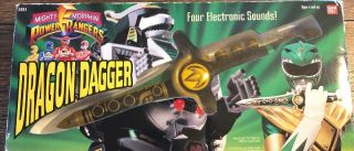 1994 Mighty Morphin Power Rangers Green Ranger Dragon Dagger Sounds Rare