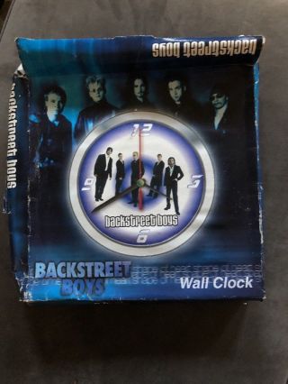 Vintage 2001 Nib Backstreet Boys Wall Clock Pop Boy Band Rare Nick Y2k