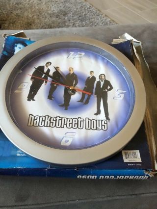 Vintage 2001 NIB Backstreet Boys Wall Clock Pop Boy Band Rare Nick Y2K 2