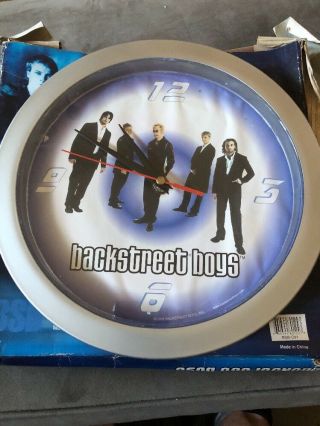 Vintage 2001 NIB Backstreet Boys Wall Clock Pop Boy Band Rare Nick Y2K 4