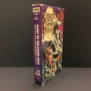 Night Of The Living Dead VHS George Romero HORROR Star Classics Rare Cover Art 3