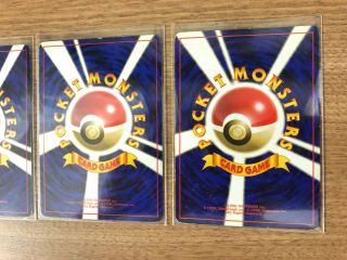 Pokemon card Charizard Blastoise Venusaur SET Base Set Japanese 1996 7