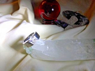 Stunning Rare Angel Fairy Sterling Silver Spirit Ring Wicca Amulet Meta Para