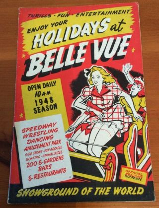 1948 Rare Belle Vue Holidays Brochure (speedway Interest)