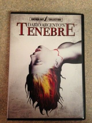 Tenebre - Oop Rare 2008 Anchor Bay Dvd Dario Argento - Viewed Once