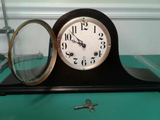 VINTAGE HAVEN MANTLE CLOCK CIRCA EARLY 1900 ' S WITH RARE SINGLE CHIME 3
