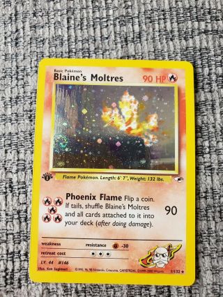 Blaine’s Moltres Holo 1st Edition