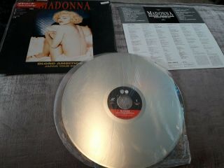 Madonna Blond Ambition Japan Tour 90 12 " Laser Disc Rare