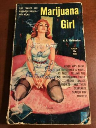 Marijuana Girl - Vintage Pulp Fiction Paperback Softcover Library 69 Crime Rare