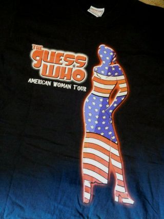 Vintage The Guess Who American Woman Tour Size Medium Rare Band T Shirt