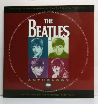 Rare Beatles Abc Tv Sales Promo Package W/poster Anthology Tv Special Nmint