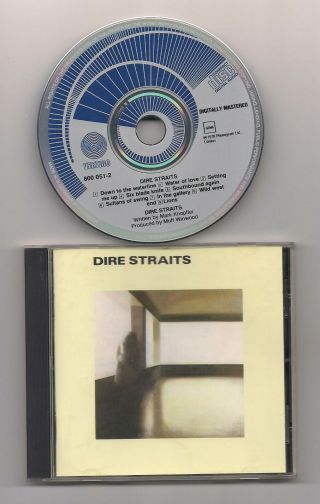 Dire Straits - S/t Self Titled Cd Rare West Germany Blue Face Swirl - Vertigo