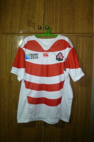 Rare Japan National Team Canterbury Rugby Shirt World Cup 2015 Wc Jersey Size L?