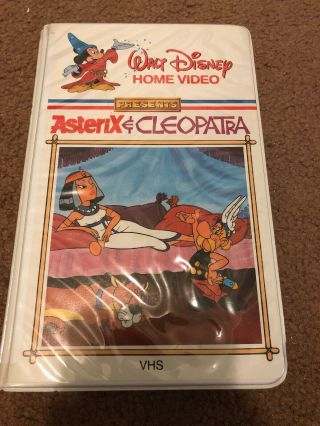 Disney - Asterix & Cleopatra Vhs (white Clam Shell) Rare