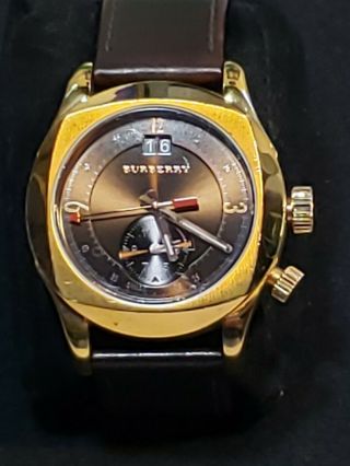 Burberry Mens Swiss Made Watch Gold Tone Rare BU7632 3