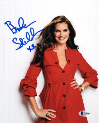 Brooke Shields Signed Autographed 8x10 Photo Full Signature Rare Beckett Bas