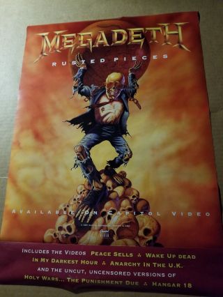 Megadeth Rare 2 Sided Poster