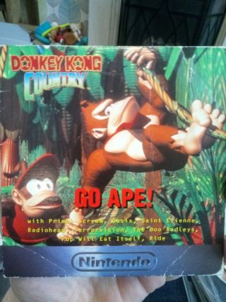Donkey Kong: Go Ape Cd.  Dk Country.  Snes Nintendo.  Rare Promo
