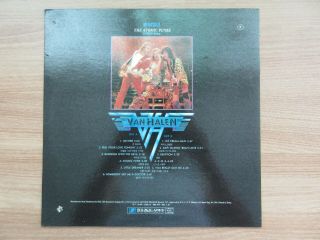 VAN HALEN - Live Rare Korea LP The Atomic Punks 1992 3