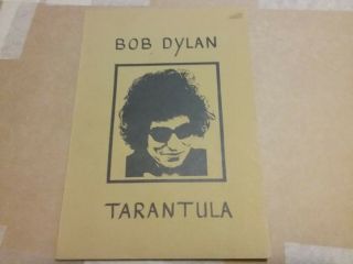 Bob Dylan 1971 Tarantula 1st Ed White Press Dutch Book Nmint Rare Vtg Htf