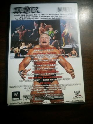 RARE WWE - King of the Ring 2002 (DVD) WWF WCW ECW Brock Lesnar KOTR 5