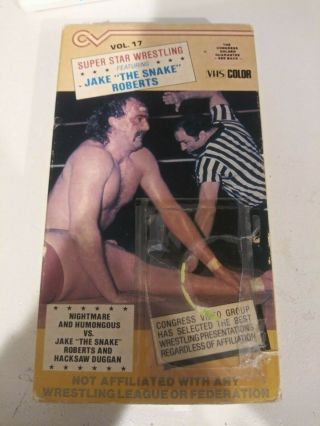 Star Wrestling Featuring Jake " The Snake " Roberts - V 17 - (vhs,  1986) Rare