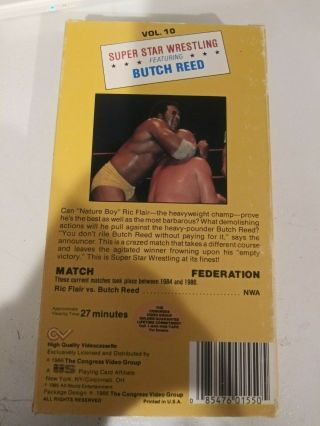Star Wrestling Featuring Butch Reed - Volume 10 - (VHS,  1986) Rare 2