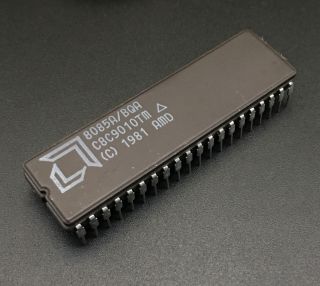 Amd 8085/bqa Cpu Ceramic 8085 8 - Bit Processor Dip40 3mhz Rare