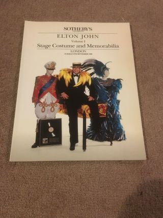 Elton John Sotheby’s Catalogues Costumes Memorabilia Rocket Man 1988 Rare 2