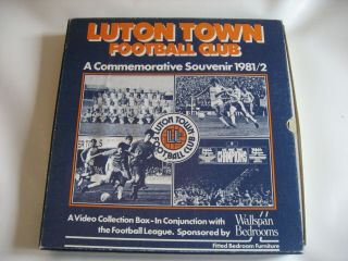 Rare Luton Town Football Club - A Commemorative Boxed Souvenir 1981/2 - Video