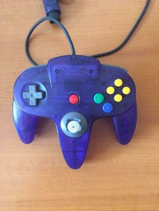 Nintendo N64 Controller Grape Purple Funtastic Rare Official Authentic 4