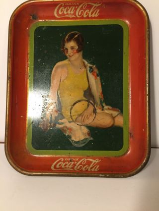 Rare 1929 Coca Cola Serving Tray 100 Authentic -