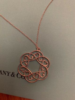 Rare Tiffany & Co Paloma Picasso Loving Heart Swirl Necklace