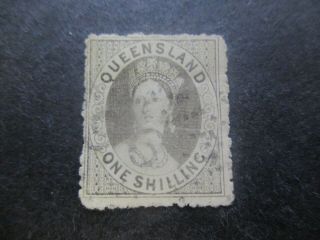 Queensland Stamps: 1862 - 1867 Chalon - Rare (d331)