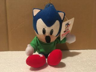 Rare 1994 Sonic The Hedgehog Sweater Plush W Tag Doll Figure Toy Sega Htf Shirt
