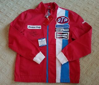 Richard Petty Very Rare Signed Race Jacket With Tags Beckett Authenticated
