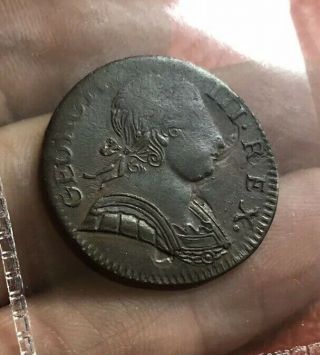 George Evasion 1/2 Penny 1777 Very Rare