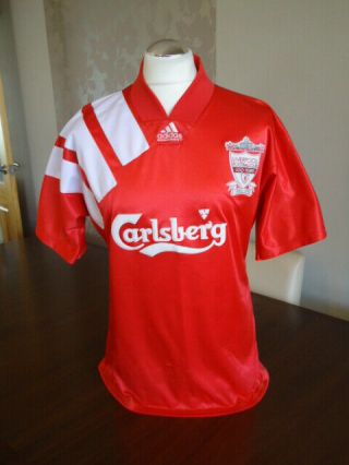 Liverpool 1992 Adidas Centenary Home Shirt Med / Large Rare Old Vintage