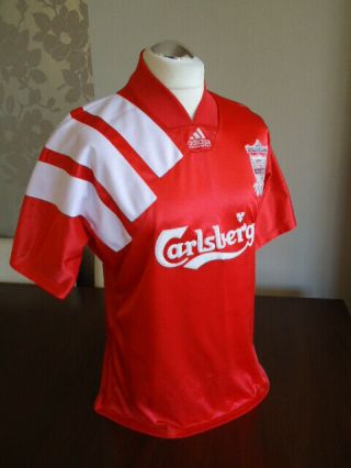 LIVERPOOL 1992 adidas Centenary Home Shirt MED / LARGE Rare Old Vintage 5