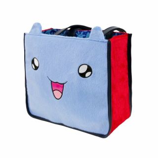 Bravest Warriors Catbug Tote Bag Two 2 Eyes Baby Blue And Red Rare Hand