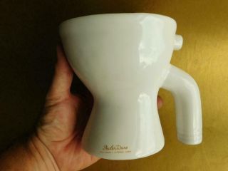 Rare Fowler Ware Porcelain Sample Size Toilet Australian Pottery