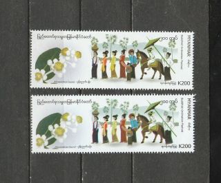 Burma Stamp Error 2019 Issued Ordination Single,  Mnh,  Rare
