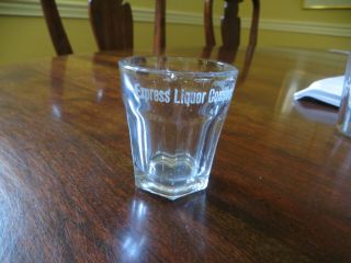 Etched Pre Pro Shot Glass Express Liquor Co Chattanooga Tenn Tn Rare Unlisted