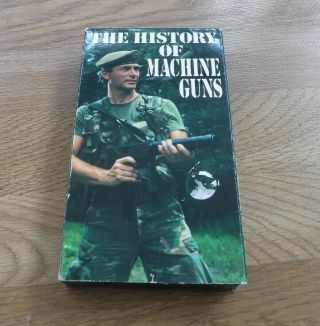 The History Of Machine Guns Vhs Video Mntex 4726 Rare 1989 Ak - 47 Uzi Mp5 - K H&k